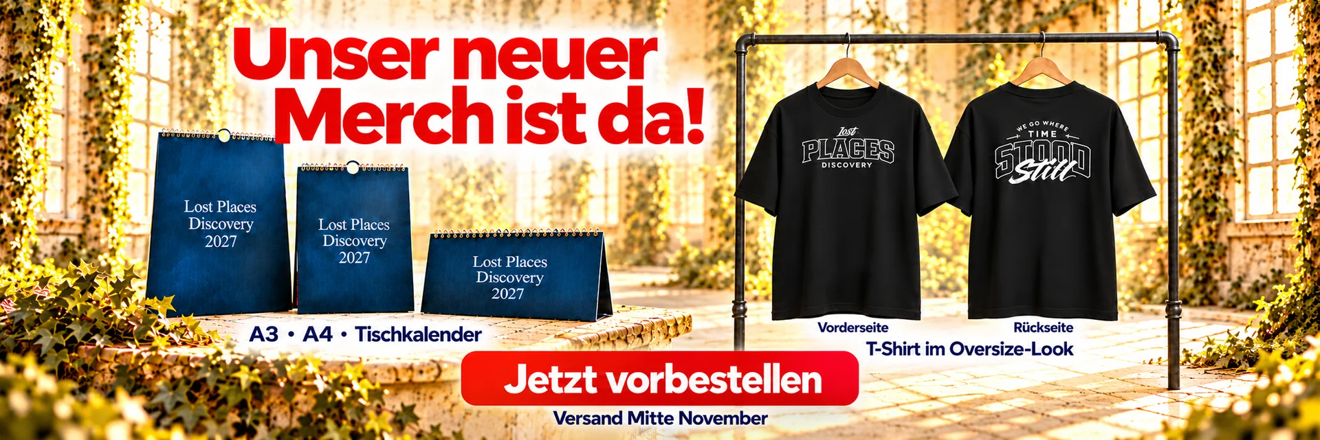 Unseren Merch jetzt vorbestellen 